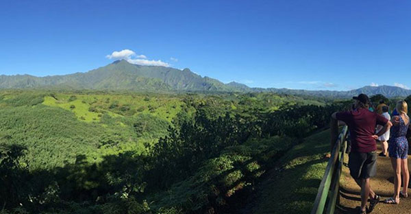 View of Mt. Waialeale Kauai Hawaii
